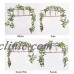 2 x Artificial Wisteria Flowers 6.6ft Vine Silk Green Leaf Hanging Garland Decor   401581548298